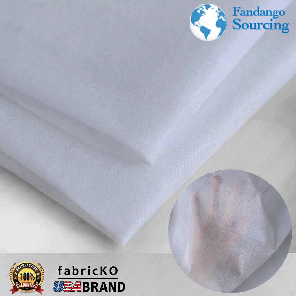 Interfacing White Polypropylene Mesh Non Woven 58" Wide