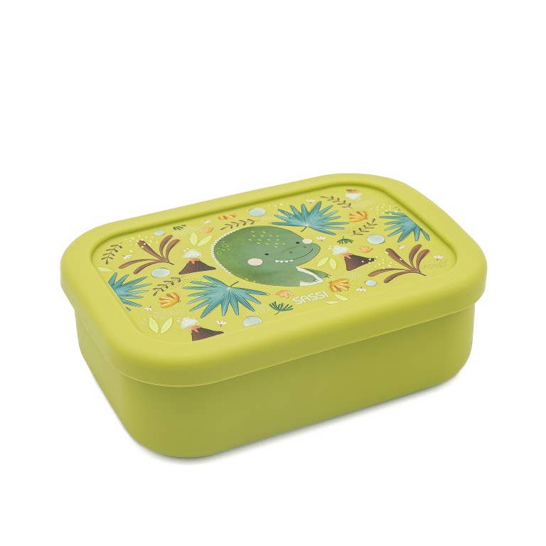 LFGB Silicone Lunch Box - Cracky The Dinosaur