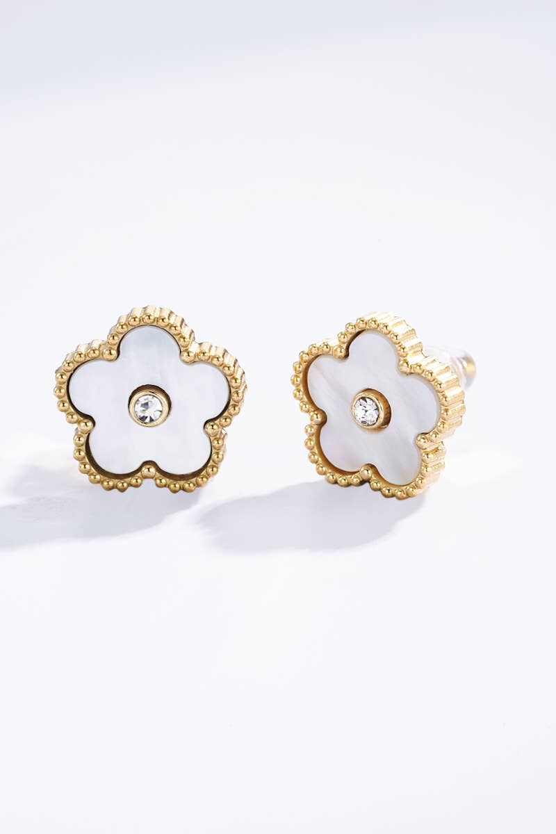 Stainless steel earrings: Gold