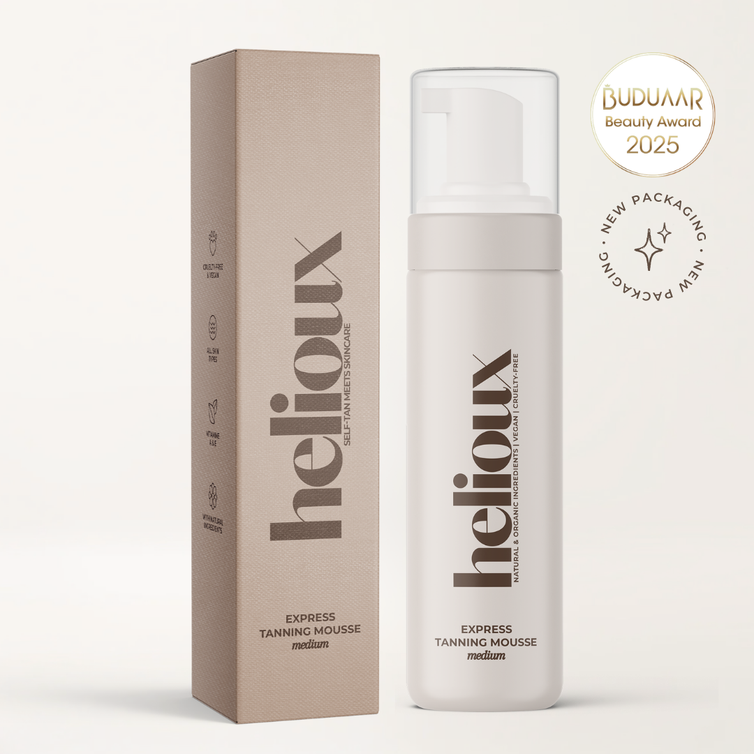 Helioux Self Tanner Mousse 1-3 Hour Express | Medium
