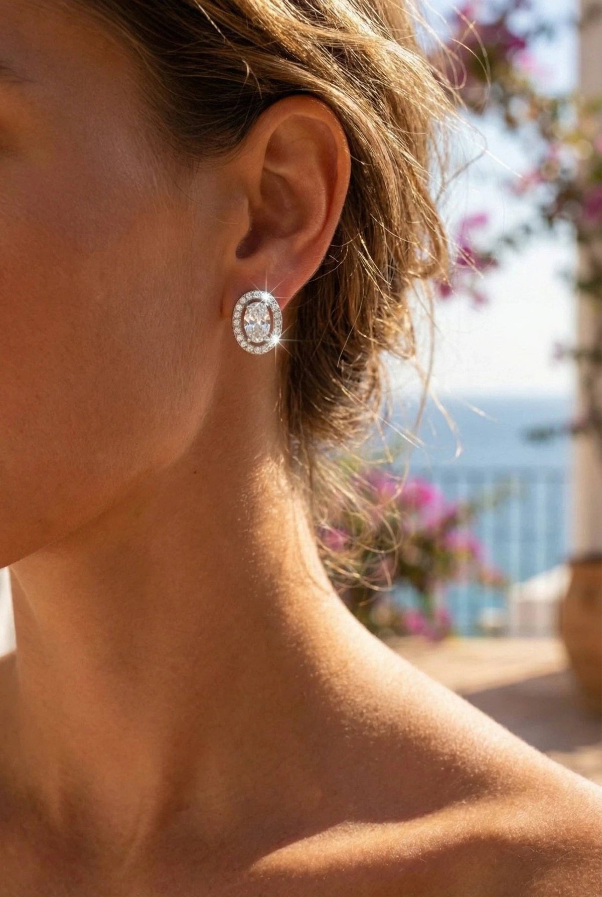 Stainless steel earrings: GOLDEN
