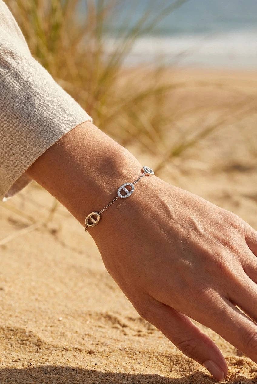 Stainless steel bracelets: ARGENT