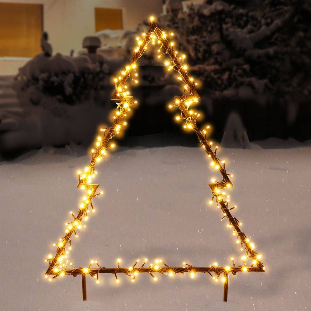 Luminous Outdoor Christmas Tree Metal 225 LED 100 cm 839421