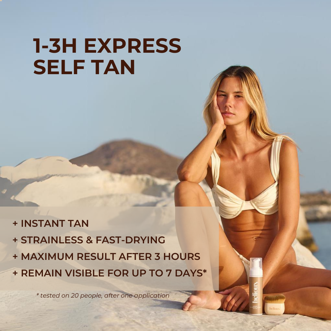 Helioux Self Tanner Mousse 1-3 Hour Express | Medium