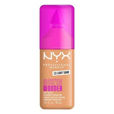 NYX Professional Makeup 24H Soft Matte Foundation 13 Light Sand 1.01 fl oz - Imperfect Container