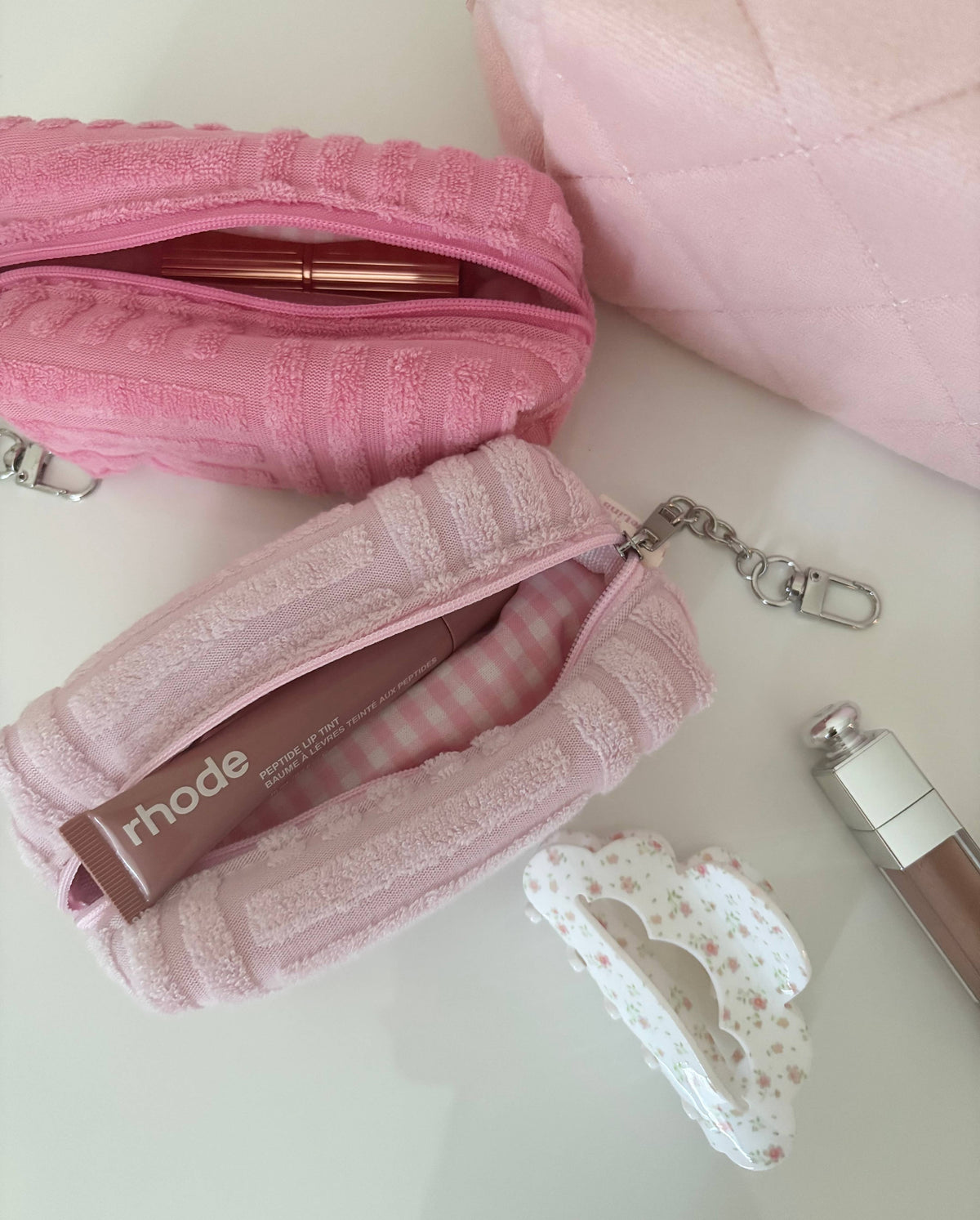 Mini Size Pouch for everyday Essentials (TILE-MINI): Blush