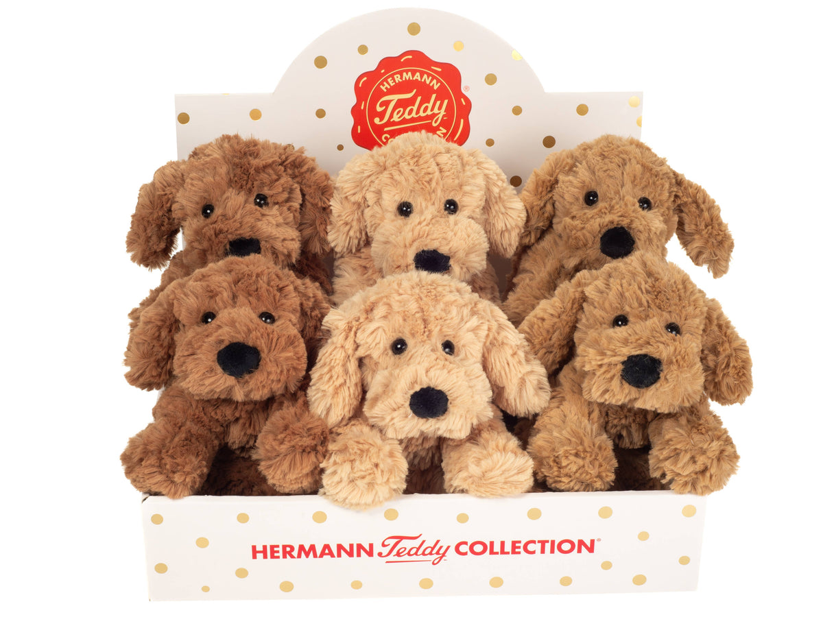 Three-colored nodding dog 20 cm - Plush toy - Stuffed animal