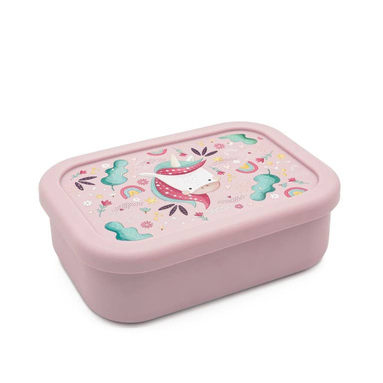 LFGB Silicone Lunch Box - Sparkly The Unicorn