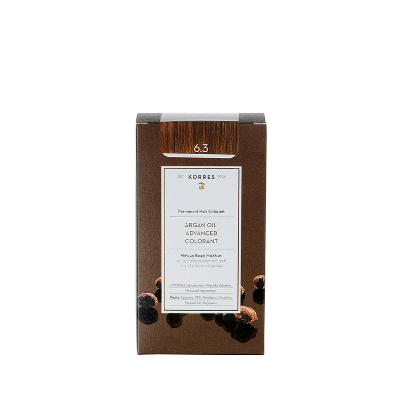 KORRES Argan Oil Advanced Colorant 6.3 Golden Honey Dark Blonde