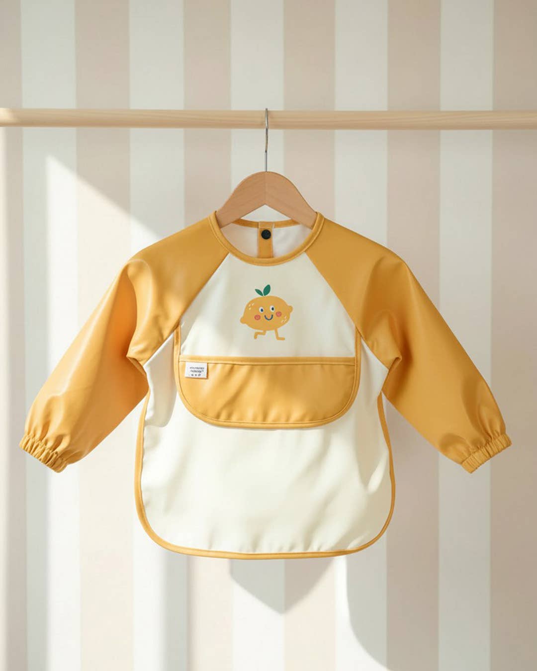 Maé the Bib Apron: Pink / S (3-18 months)