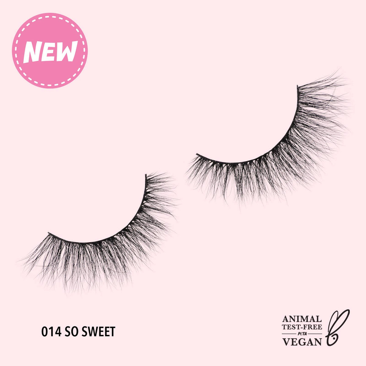 3D Effect Bionic Vegan Faux Mink Lashes: 014 So Sweet