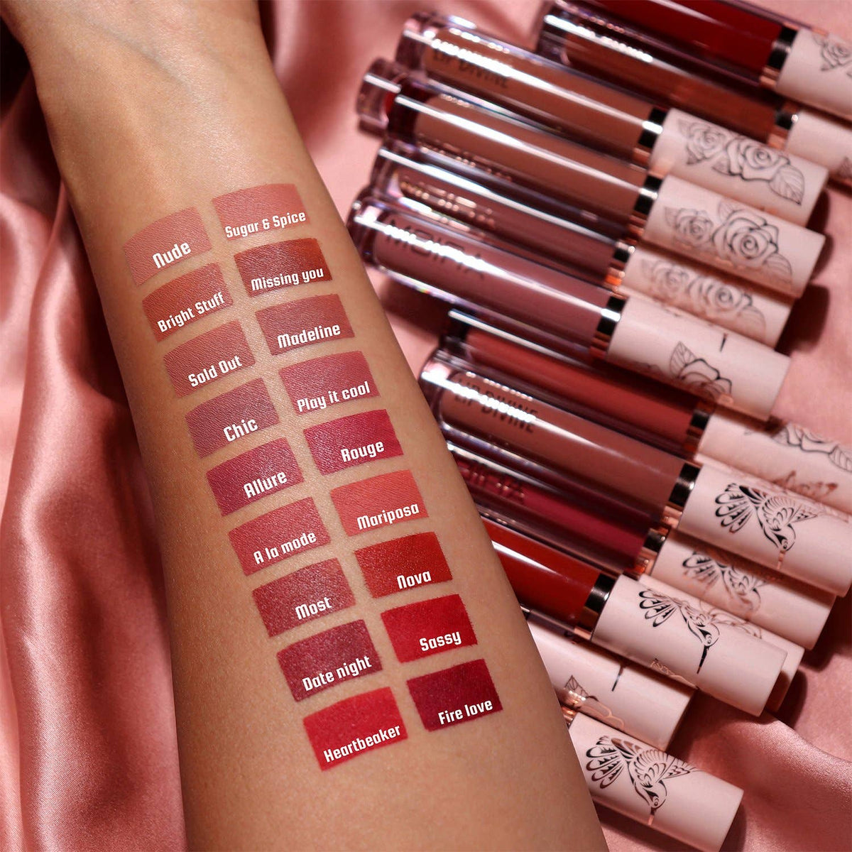 Lip Divine Liquid Lipstick (018, Fire Love)