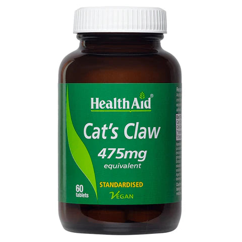 HealthAid Cat's Claw 475mg Tablets - Immune system and joint health support.