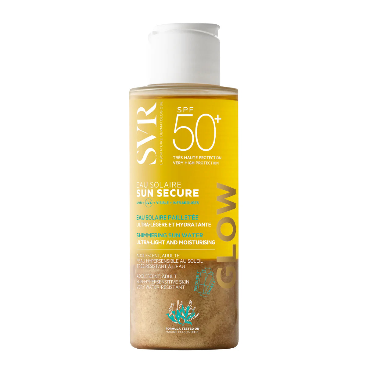 SVR Sun Secure Shimmering Sun Water SPF50+ Glow 200ml