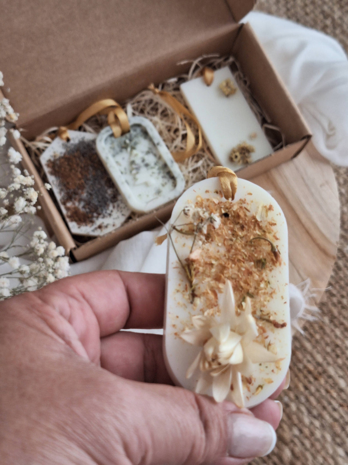 Solid air freshener pack - Wax Bars - The Seasons - 4PCS: English