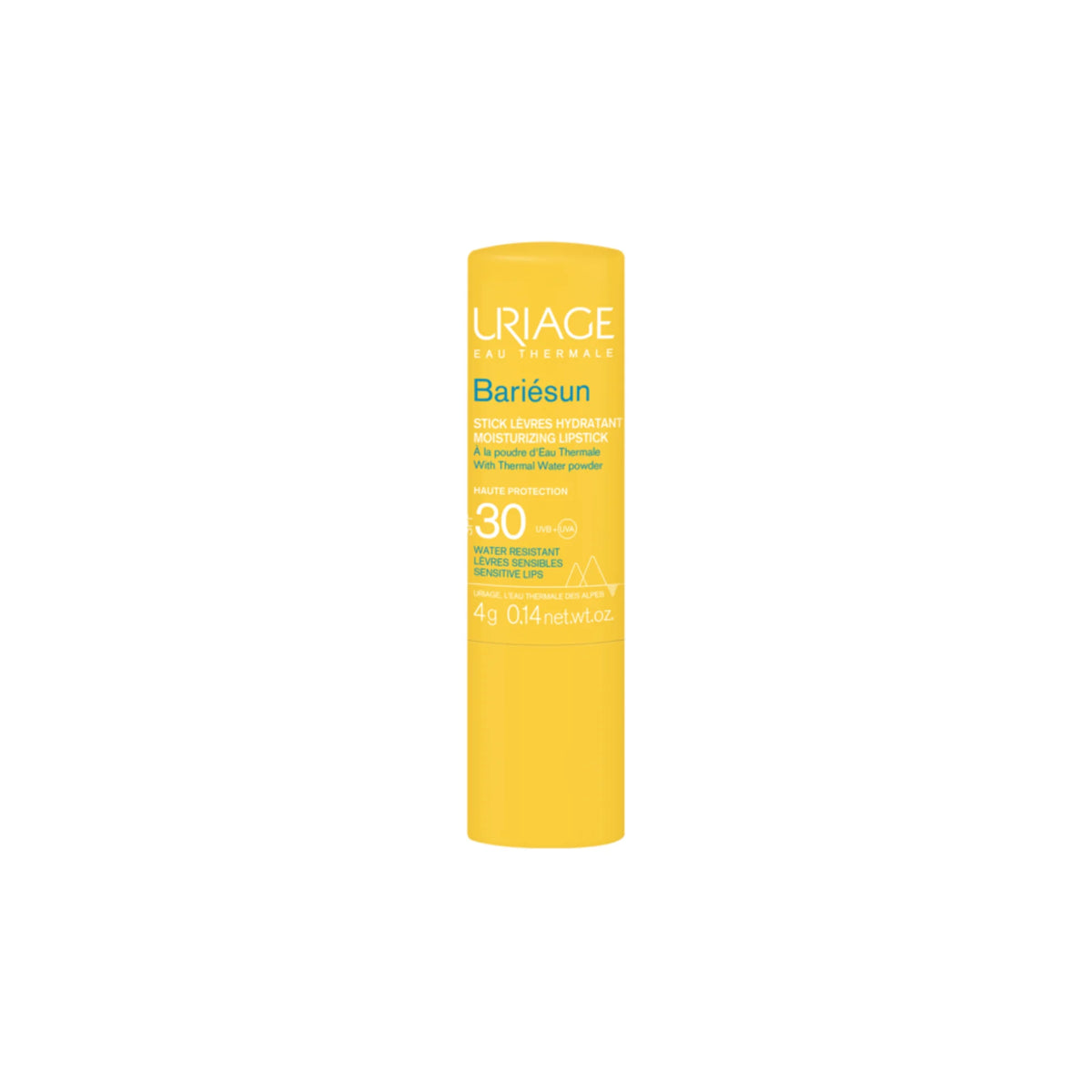 Uriage Bariesun Moisturizing Lipstick SPF30 for sun protection and hydration of lips.
