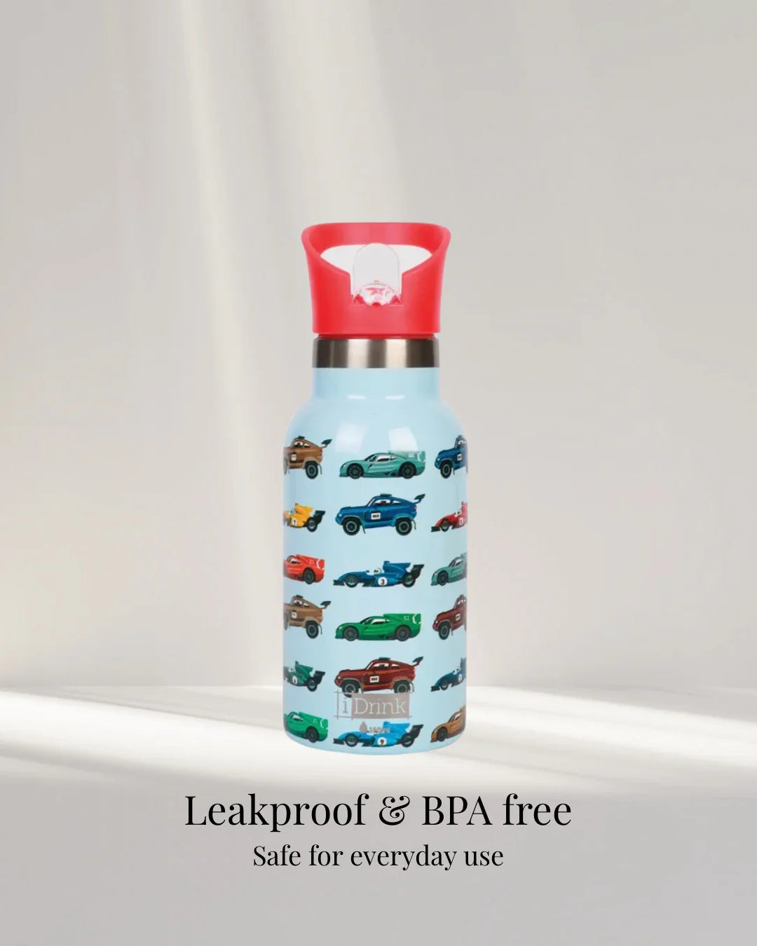 Kids Stainless Steel Water Bottle 350ml (8 Designs)