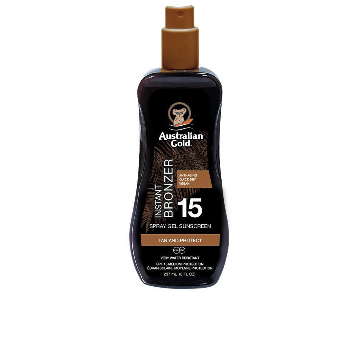 Australian Gold SPF15 Gel With Bronzer 237ml