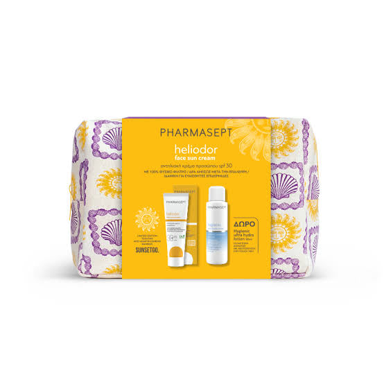 Pharmasept Heliodor Promo Pack Face Sun Cream SPF30 50ml + FREE Hygienic Ultra Hydra Lotion 100ml