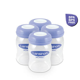 Lansinoh Breastmilk Storage Bottles 4X160ml