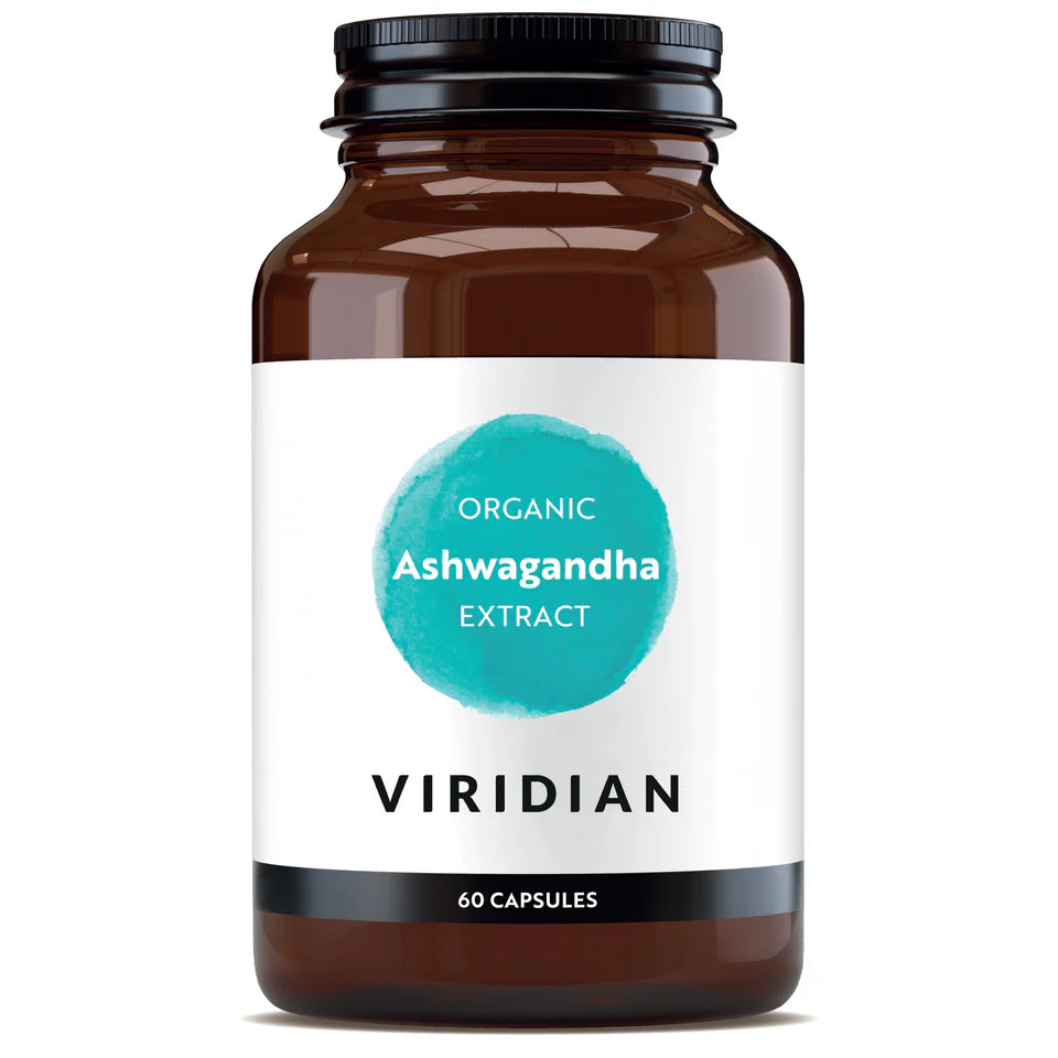 Viridian Organic Ashwagandha - Supports stress relief and cognitive function.