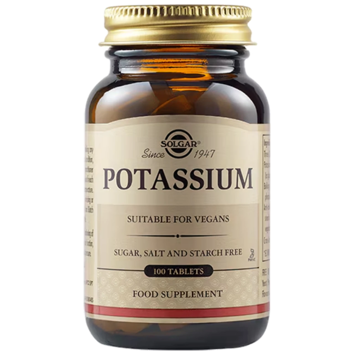 Solgar Potassium Tablets - Promotes electrolyte balance and nerve function.