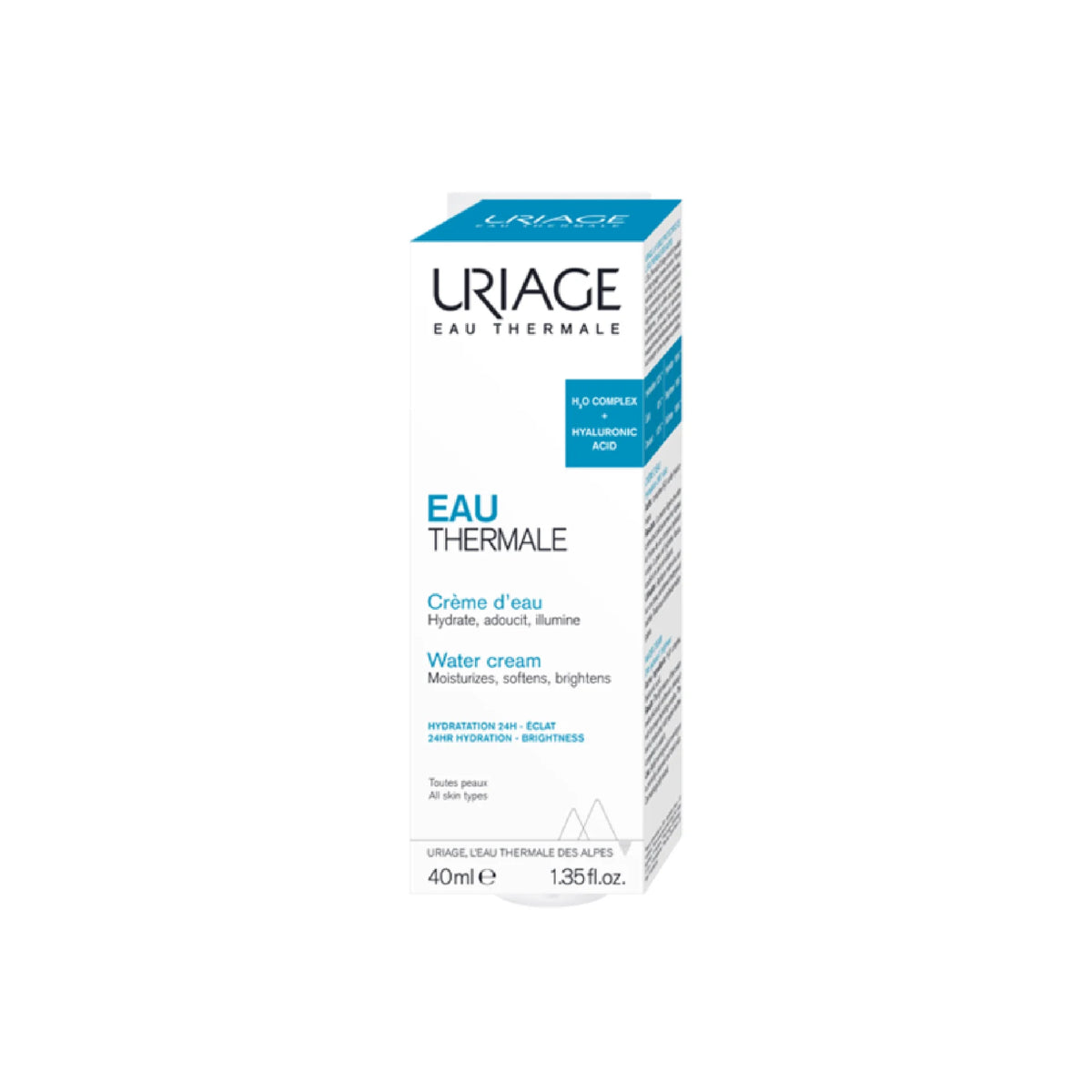 Uriage Light Water Cream for lightweight daily hydration.