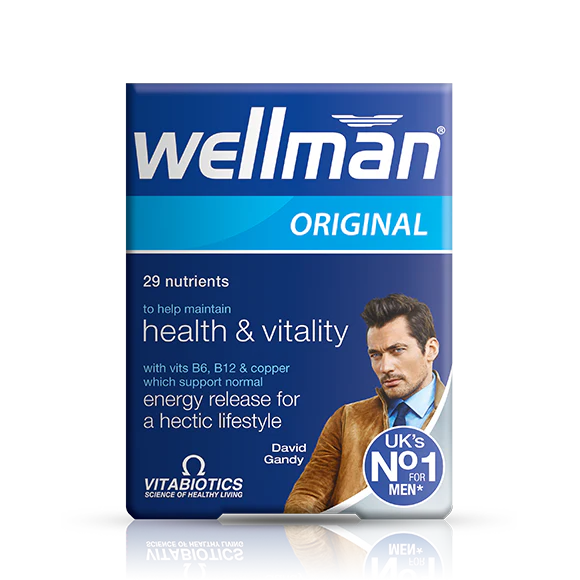 Vitabiotics Wellman Original - Comprehensive support for men's health and vitality.