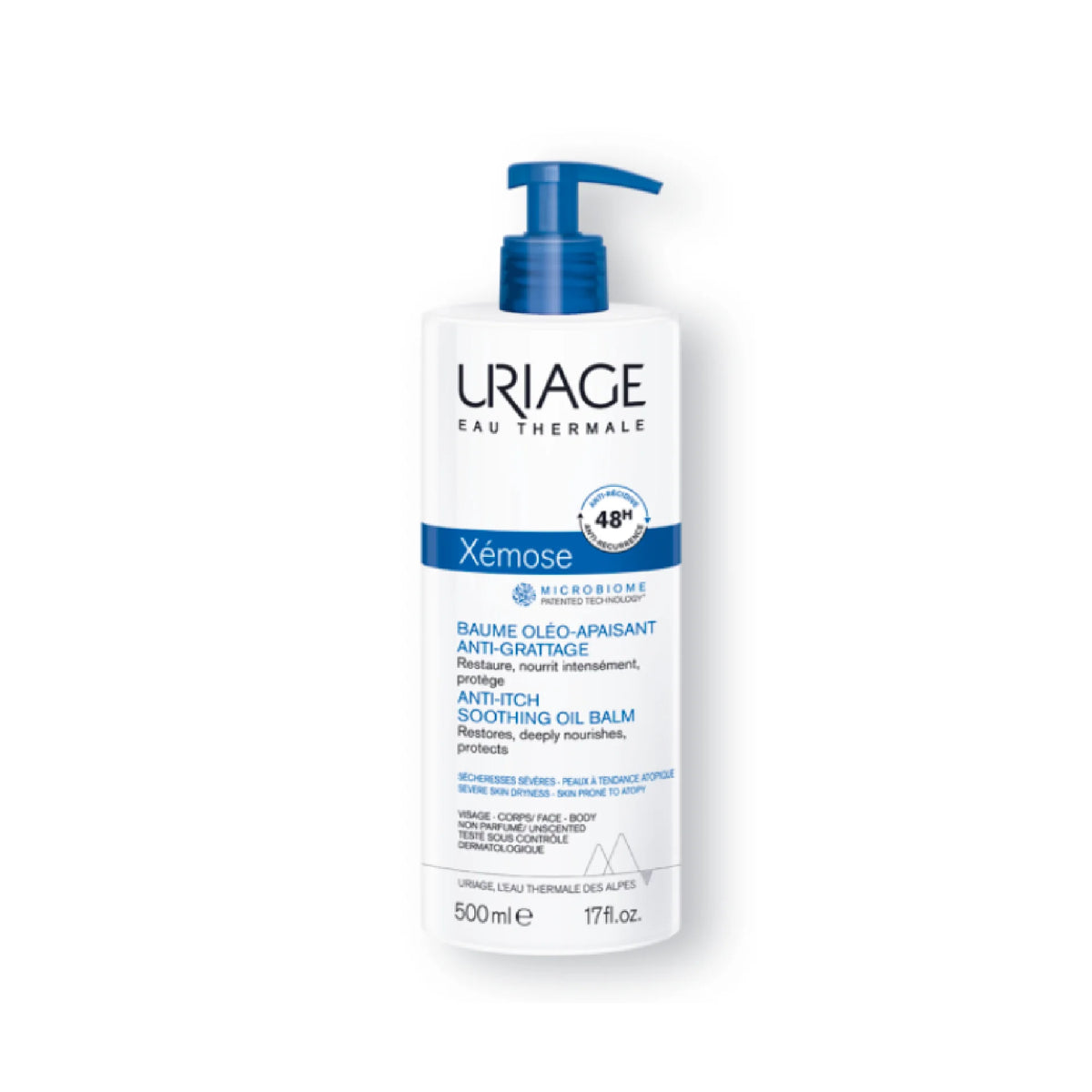 Uriage Xemose Anti-Itch Soothing Oil Balm - 200ml/500ml