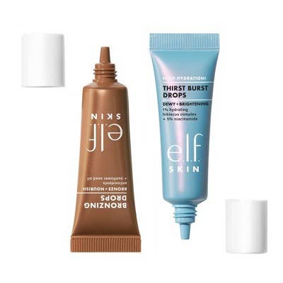 E.l.f. SKIN The Hottest Drops Duo Bronzing Drops & Holy Hydration 2ct/0.33oz - Missing Box