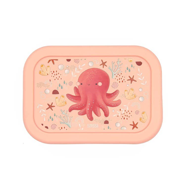 LFGB Silicone Lunch Box - Slurpy The Octopus