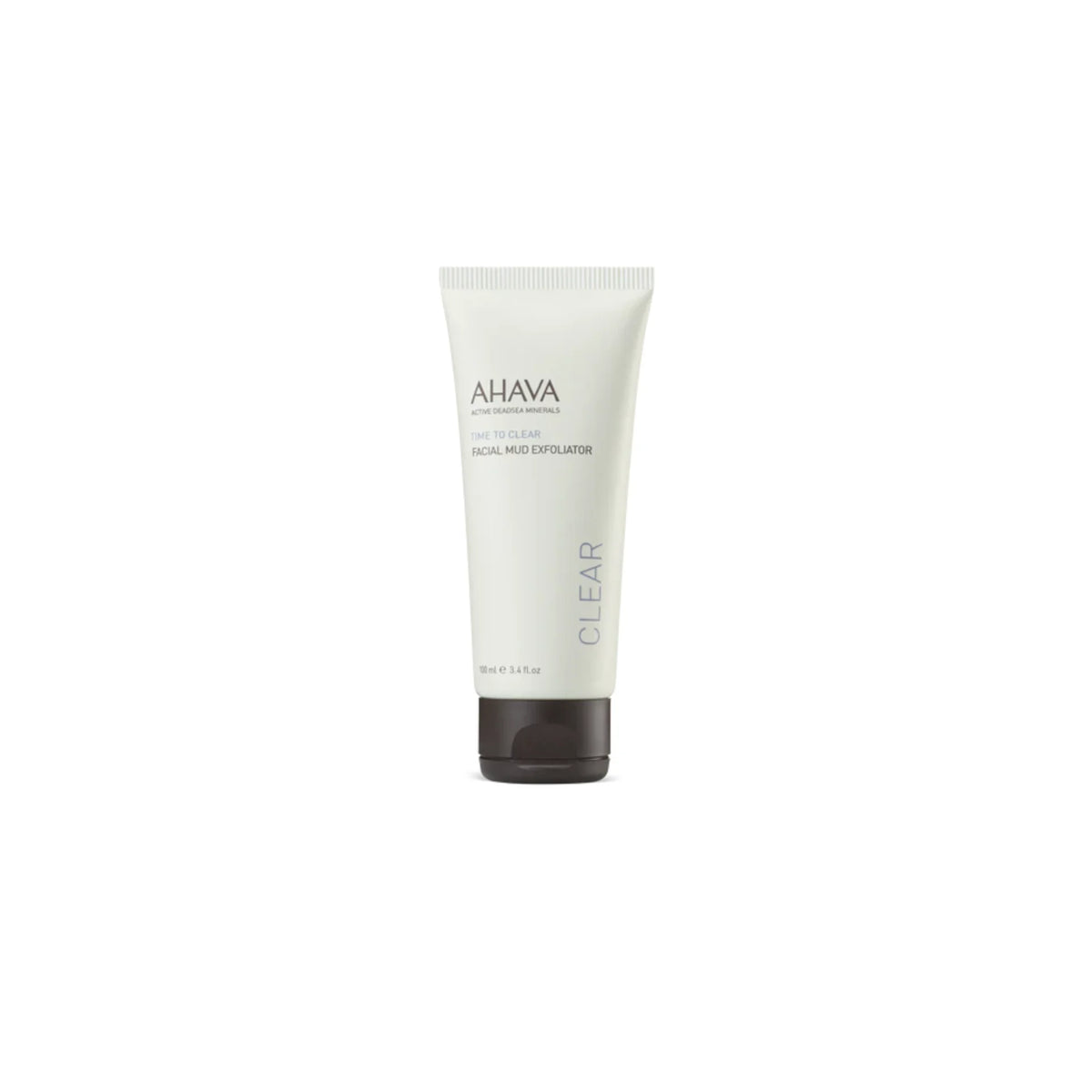 AHAVA Facial Mud Exfoliator – Gentle exfoliating scrub with Dead Sea minerals.