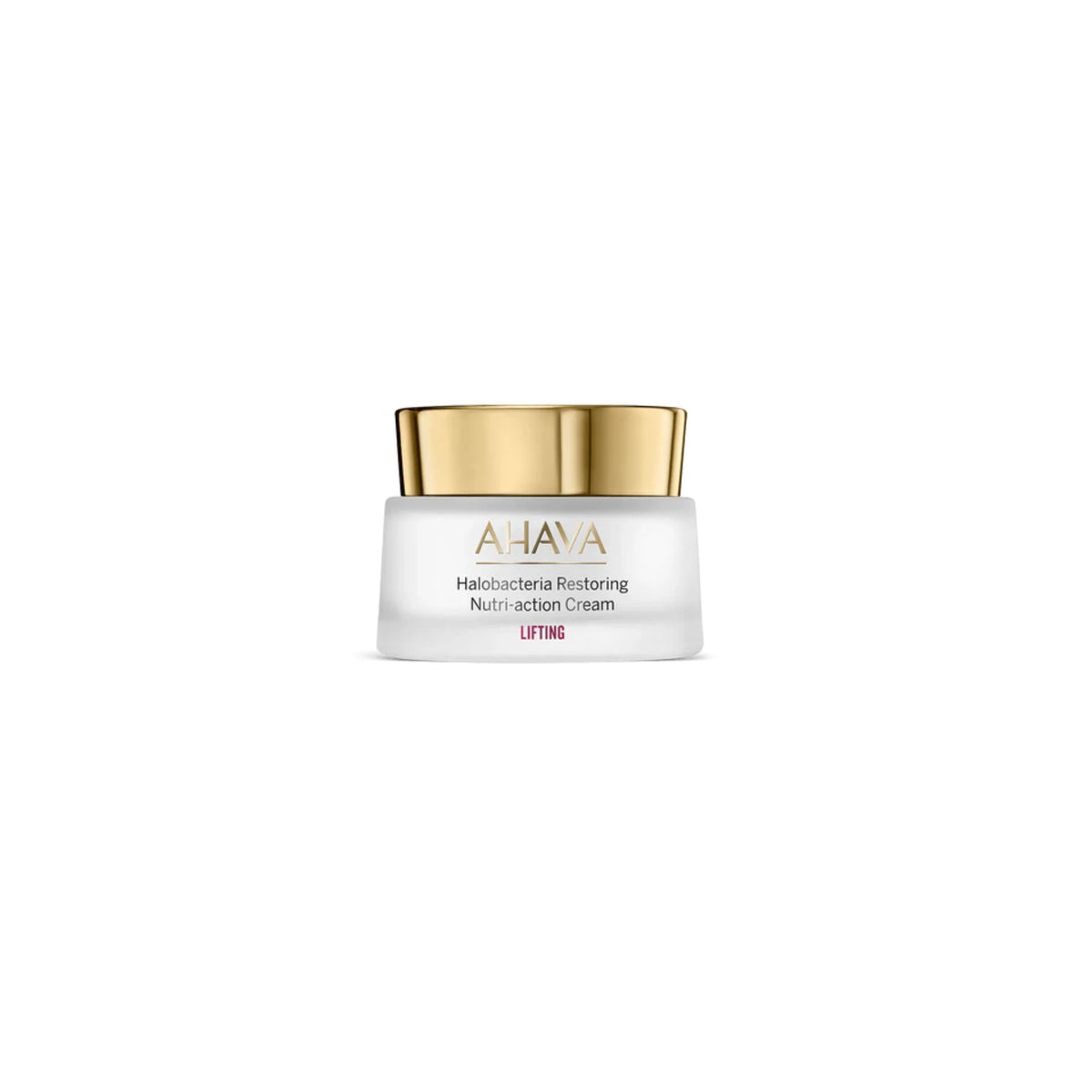 AHAVA Halobacteria Restoring Nutri-Action Cream – Ultra-nourishing cream to lift, smooth, and hydrate stressed, mature skin.
