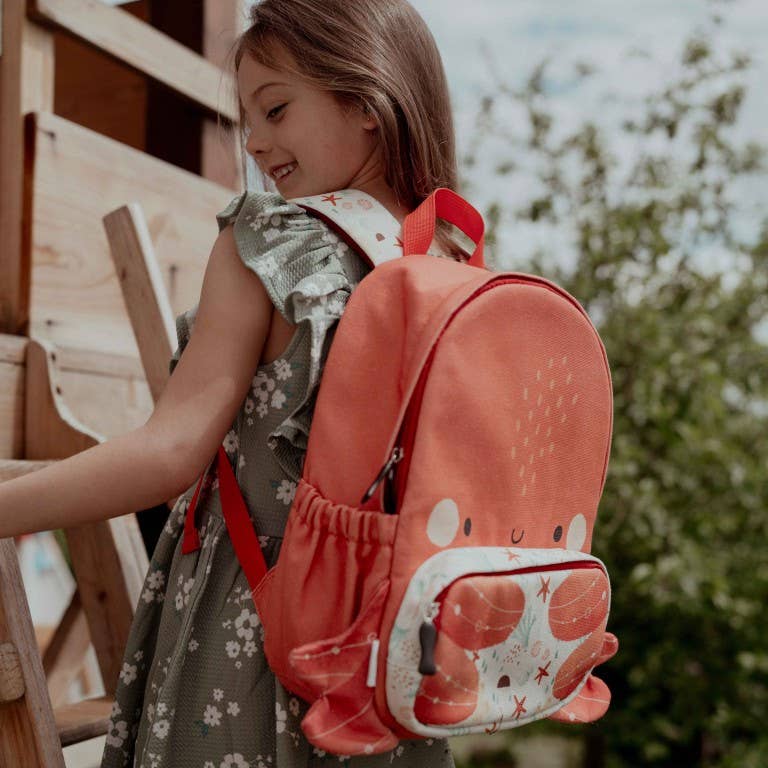 Large A4 backpack - Slurpy the octopus