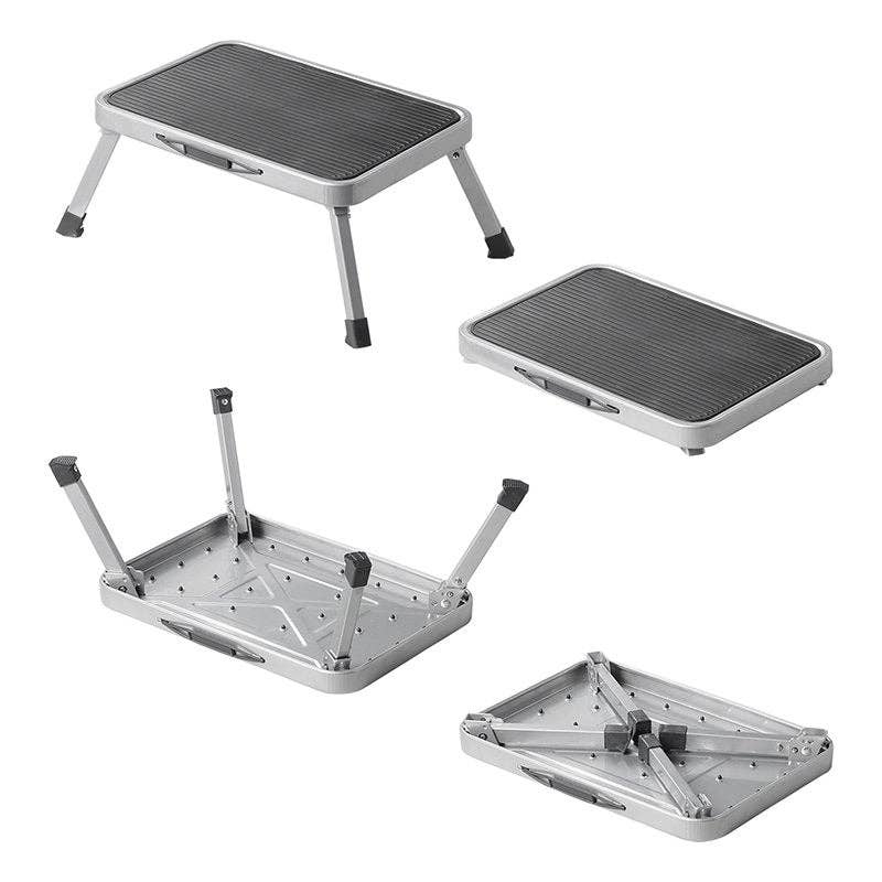Single step foldable for caravan / motorhome