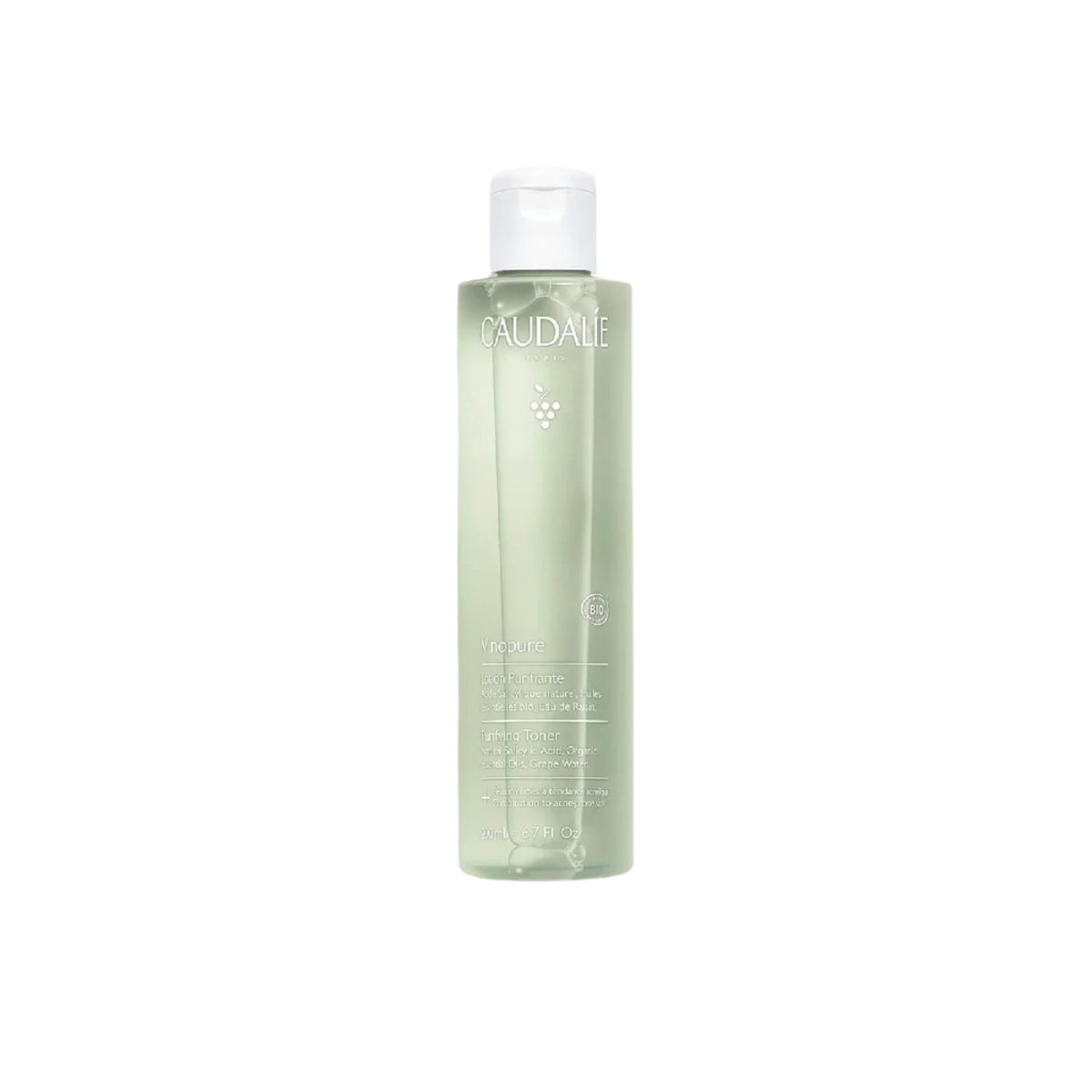 Caudalie Vinopure Purifying Toner – Clarifying toner for acne-prone skin with salicylic acid.