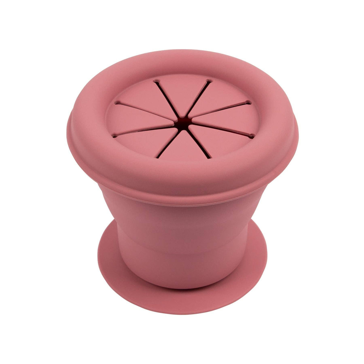 Baby Silicone Snack Pot - By Tiny Dining: Dusty Rose