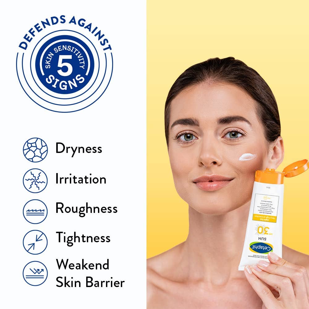Cetaphil Sun SPF 30 Sunscreen Gel, Hydrate & Nourish With Chemical Free Sun Protection, 100 ml