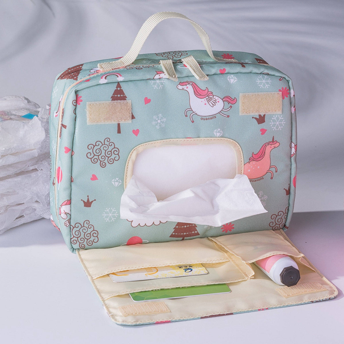 Diaper Changing Bag: Gray / Large