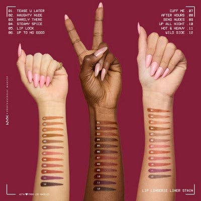 NYX Professional Makeup Lip Lingerie Lip Liner Stain 03 Barely There 0.03 fl oz - Imperfect Box