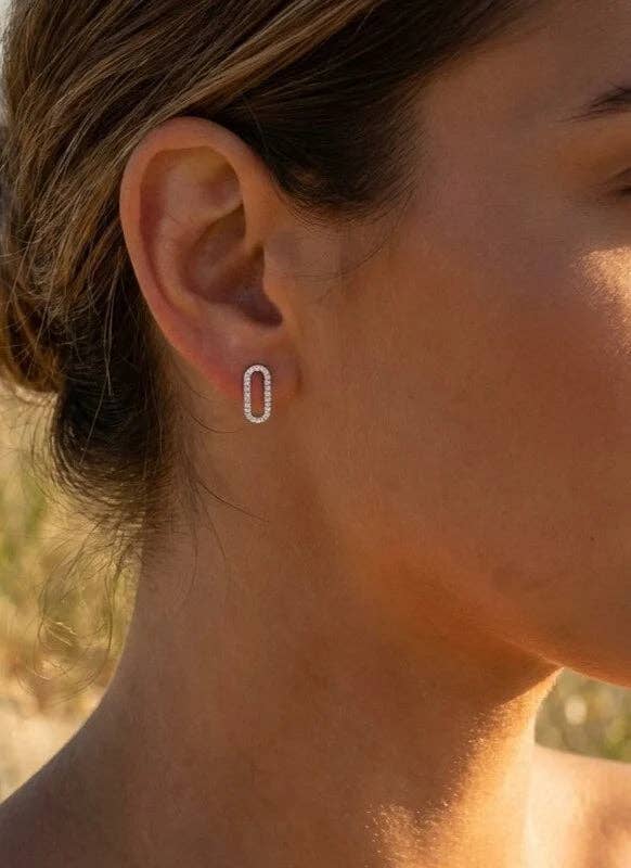 Stainless steel earrings: GOLDEN