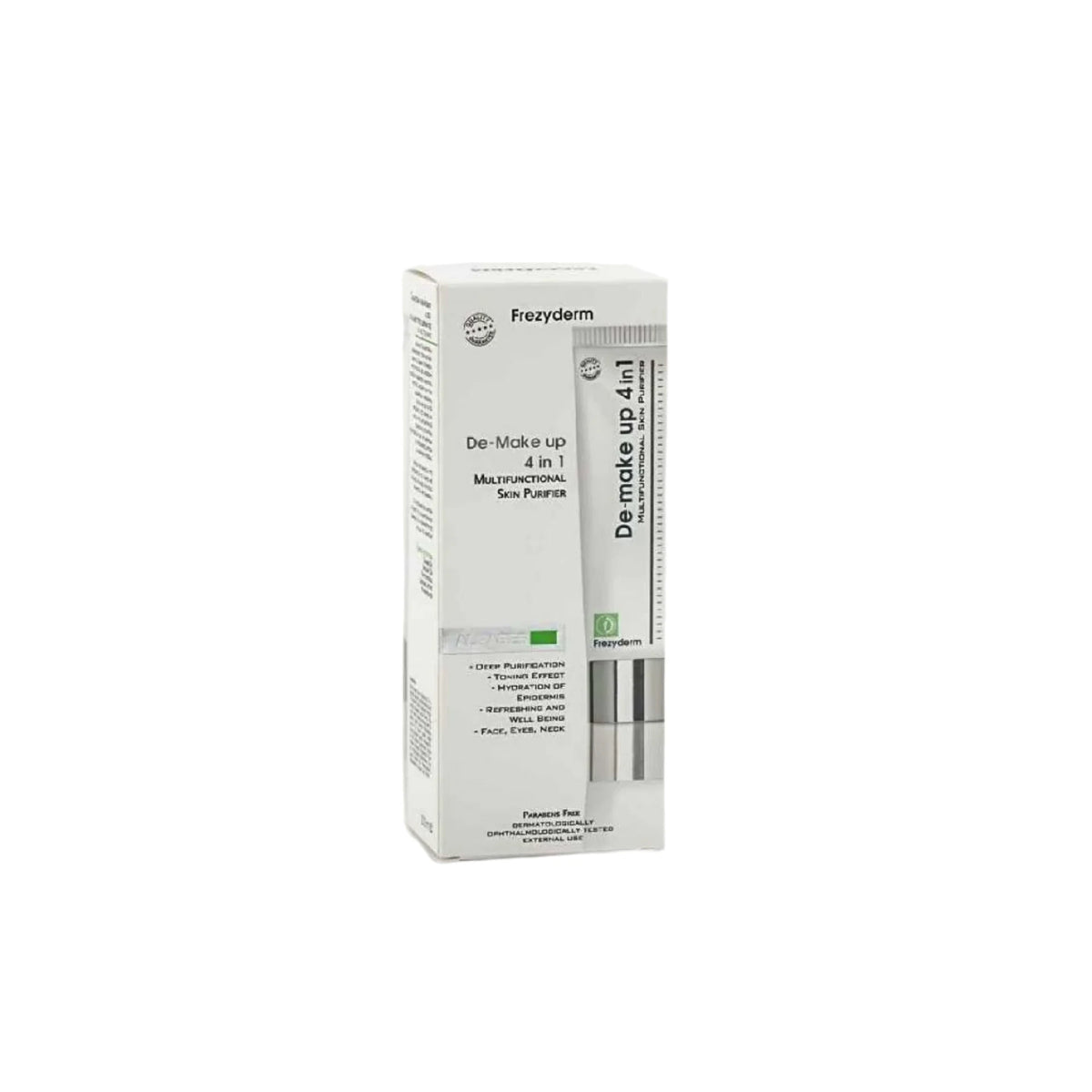 FrezyDerm De-Make Up 4 in 1 gentle cleansing milk.