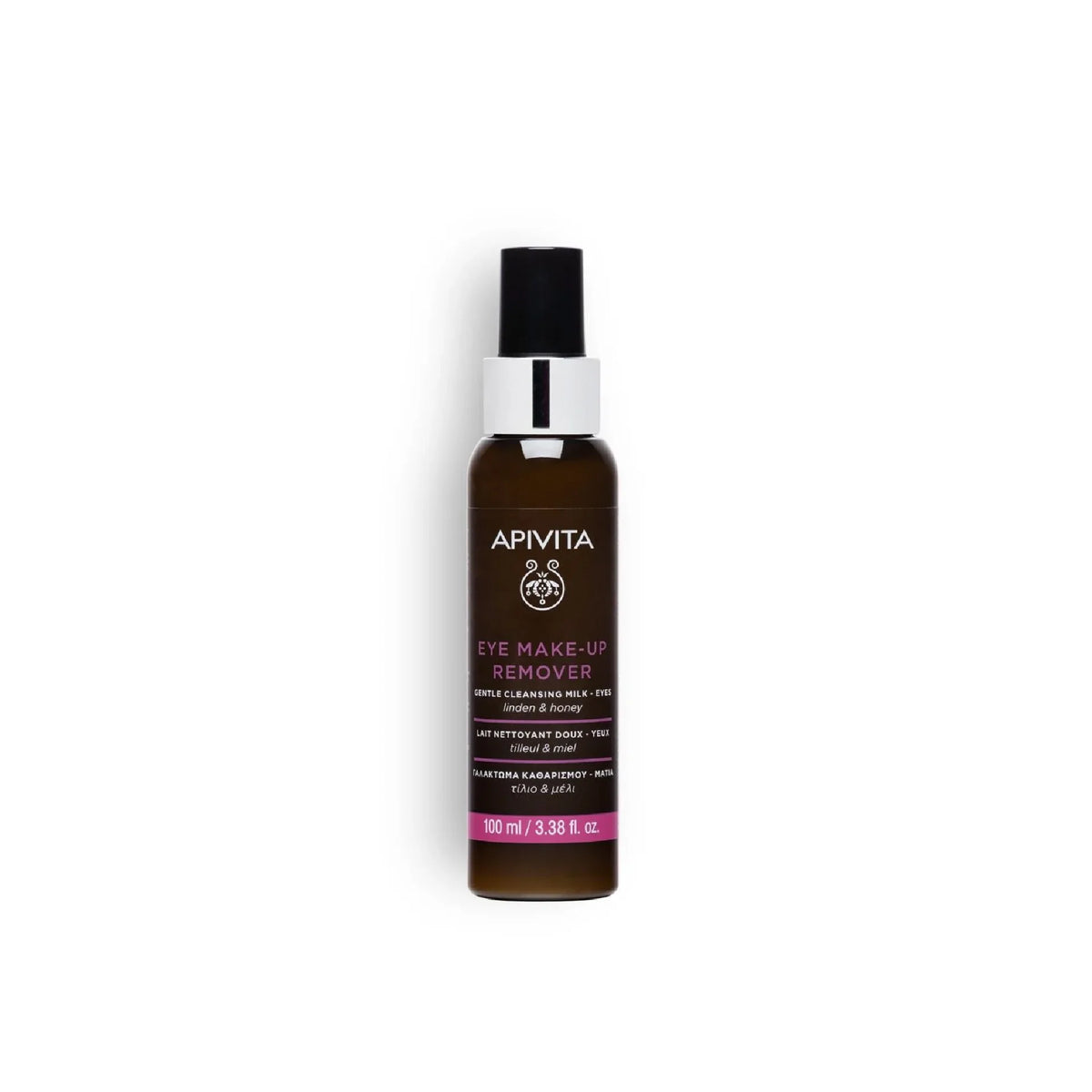 Apivita Gentle Cleansing Milk for Eyes bottle – Soft eye makeup remover with natural ingredients.