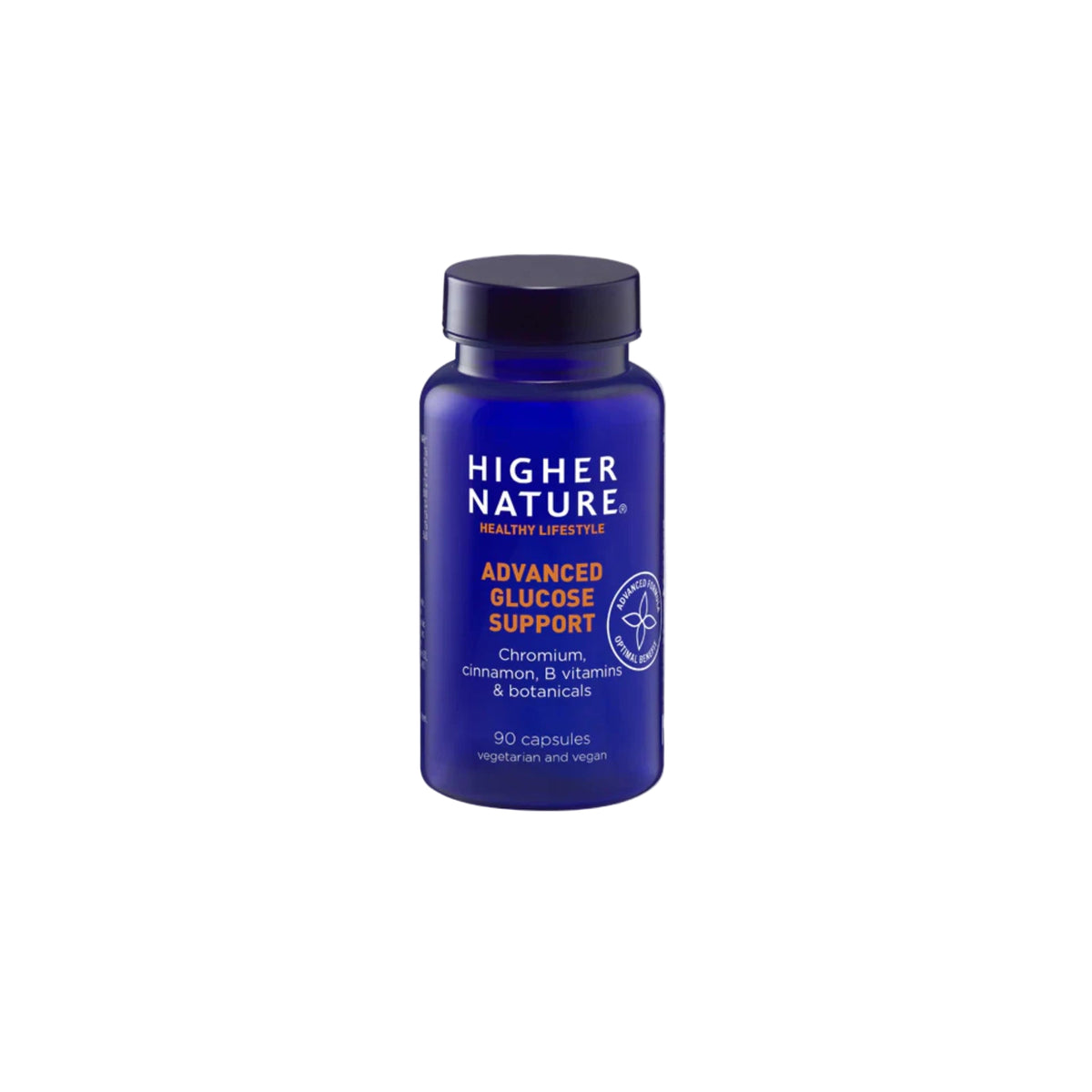 Higher Nature Advanced Glucose Support – supplement for balanced blood sugar, energy, and appetite control.