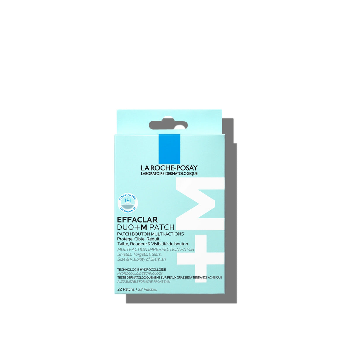 La Roche-Posay Effaclar Duo+M hydrocolloid patches for acne-prone skin, reduce blemishes and protect imperfections with targeted action.