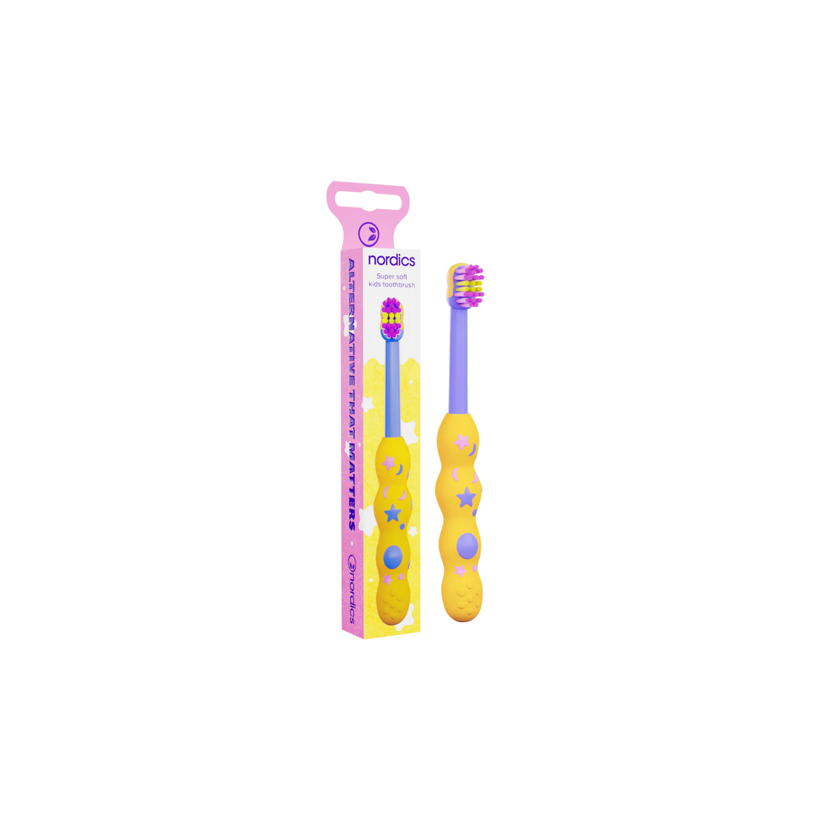 Nordics CURVE SOFT 6580 Dark Green/Yellow toothbrush