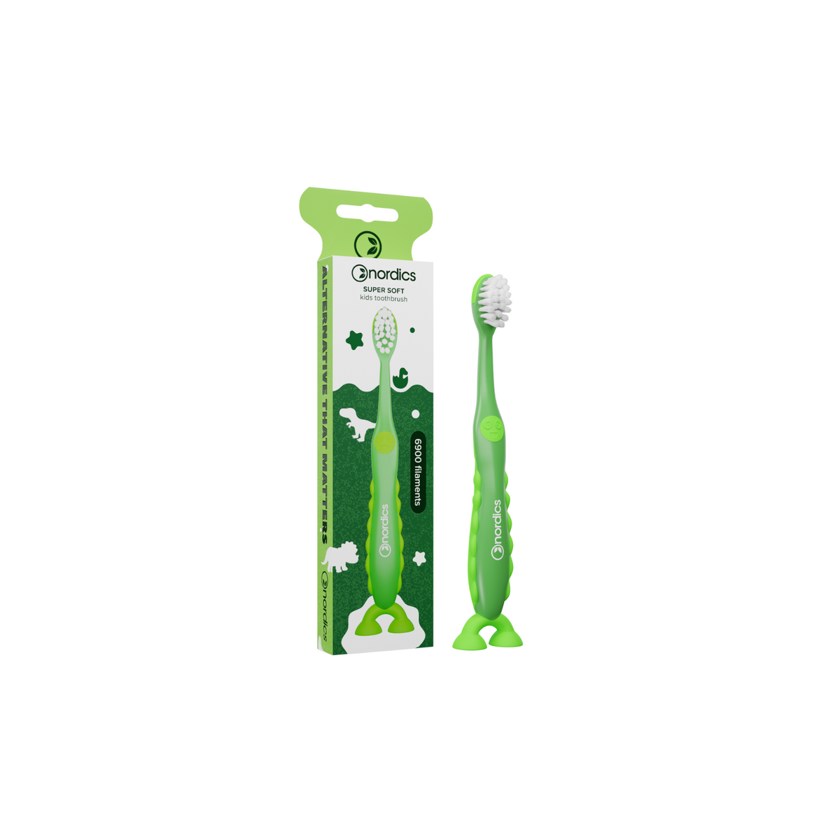 Nordics DINO Green SOFT 6900 toothbrush Kids (2+ y)