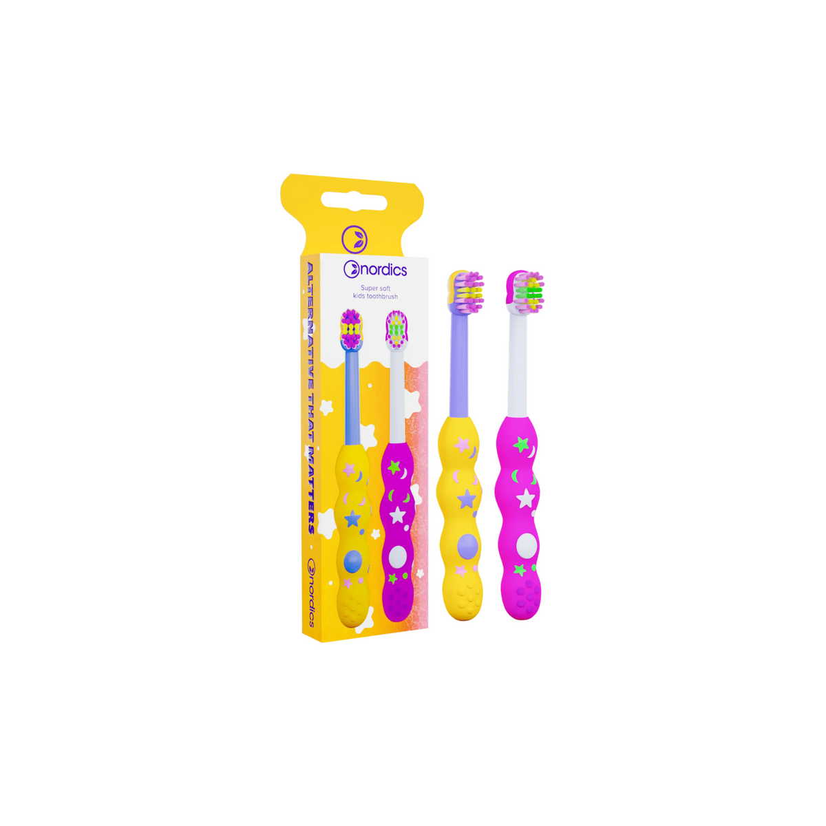 Nordics Bamboo 4-pack SOFT/MEDIUM toothbrush