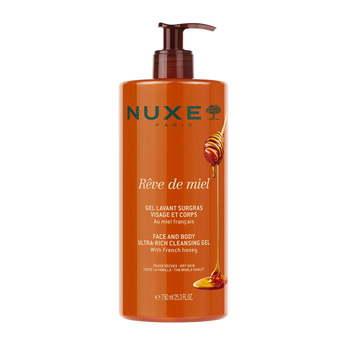 NUXE Rêve De Miel Face & Body Rich Cleansing Gel 750ml