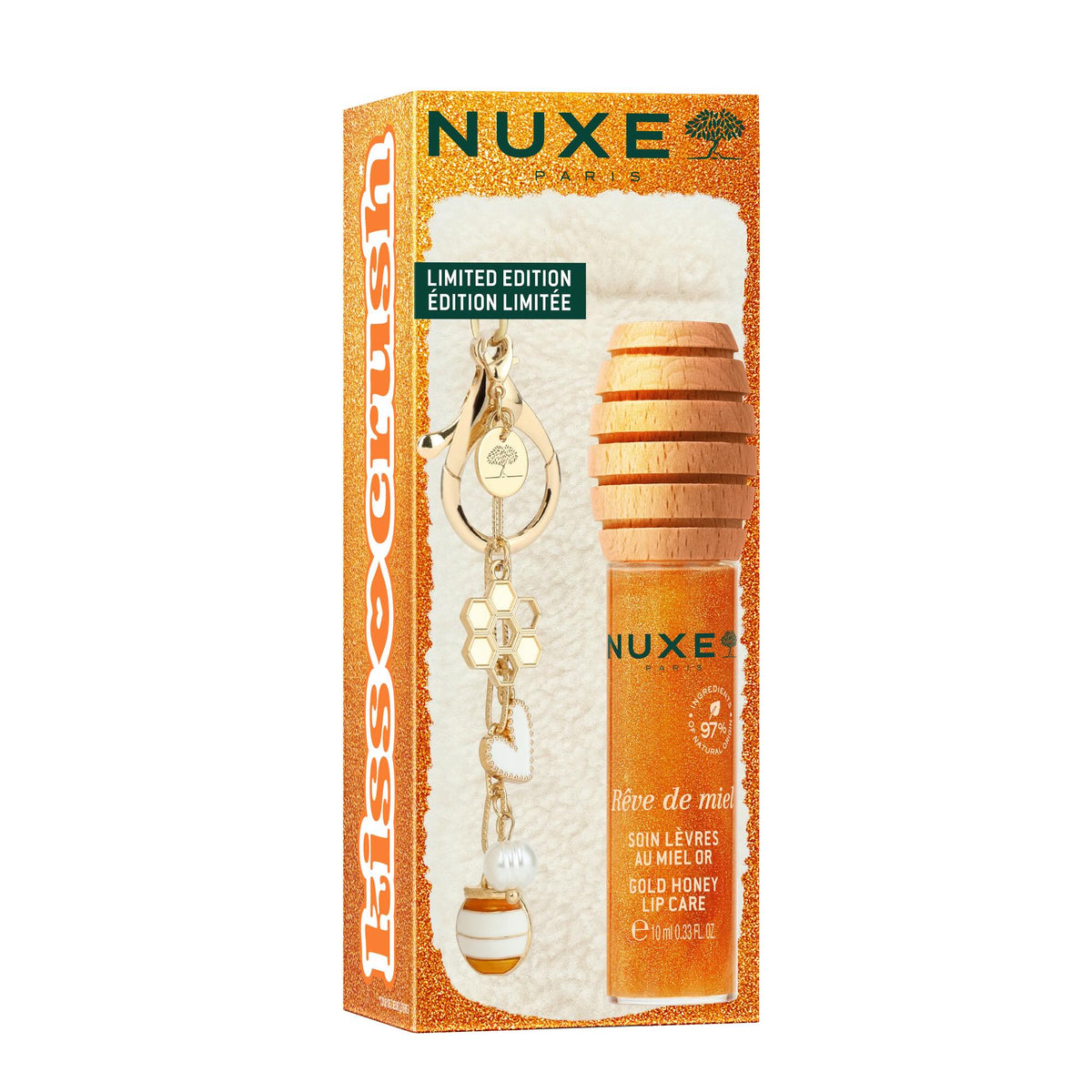 NUXE Rêve De Miel Honey Gold Lip Care With Case & Charms 10ml